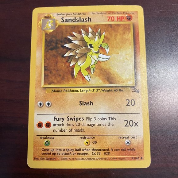 Pokemon Cards Zubat Golbat Sandslash Sandshrew - Picture 7 of 12